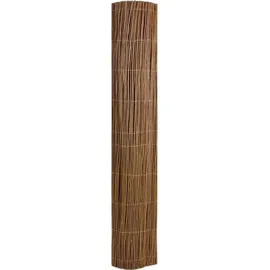 vidaXL Weidenzaun 120 x 300 cm Braun/Holz