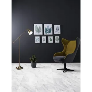 Check Vinylboden Matt-Fliesen > 2151 Windeck;2152 Heisiek;2153 Rahdener;2154 Marbach <, Klick Vinyl in Fliesenoptik XL, inkl. Trittschalldämmung, In 1 Packung: 6 Paneele - 2,341m2, 1 Packung: 6 Paneele - 2,341m2 grau