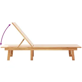 vidaXL Sonnenliege 130 x 71 x 40 cm Braun
