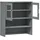 vidaXL Highboard-Oberteil MOLDE Grau 90x35x100 cm Massivholz Kiefer