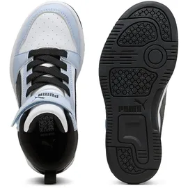 Puma Rebound V6 Mid AC+ Kinder White/Snow Mountain Blue/Black 29