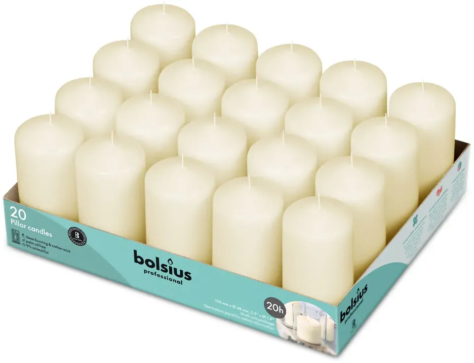 Stumpen 100/48 mm (20er Tray) - elfenbein