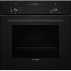 SIEMENS Backofen "HB013FBB1", A (A+++-D), schwarz, B:59,4cm H:59,5cm T:54,8cm, Backöfen, 3D-Heißluft für gleichmäßige Hitzeverteilung & perfekte Ergebnisse