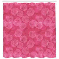 ABAKUHAUS Duschvorhang 175 x 200 cm rosa