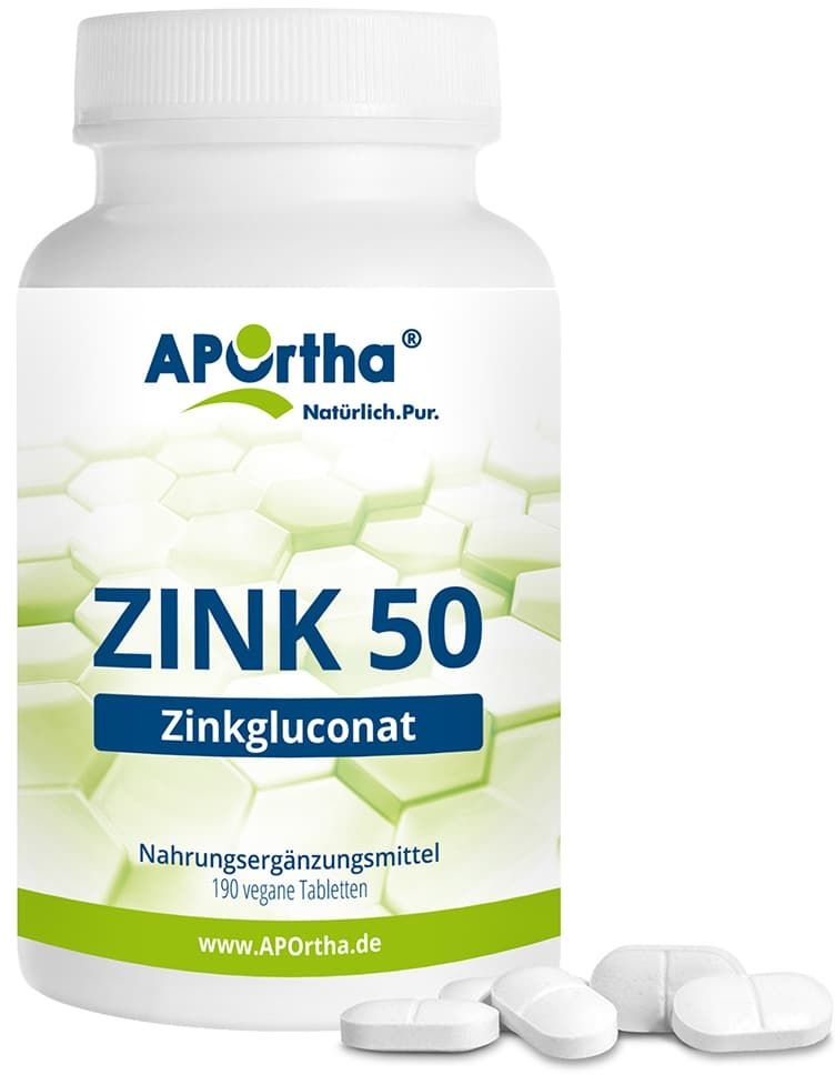 APOrtha® Zink 50 - Zinkgluconat-Tabletten Tabletten 190 St