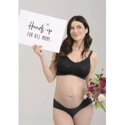 Still-BH ANITA MATERNITY "Essential Lace", Damen, Gr. M, N-Gr, grau (anthrazit), Stoff, Obermaterial: 62% Polyamid, 38% Elasthan, unifarben mit Farbeinsatz, bestickt, feminin, normal, BHs, herausnehmbare Cups, doppellagig mit romantischer Spitze