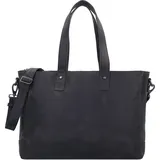 Plevier Shopper Leder Schwarz