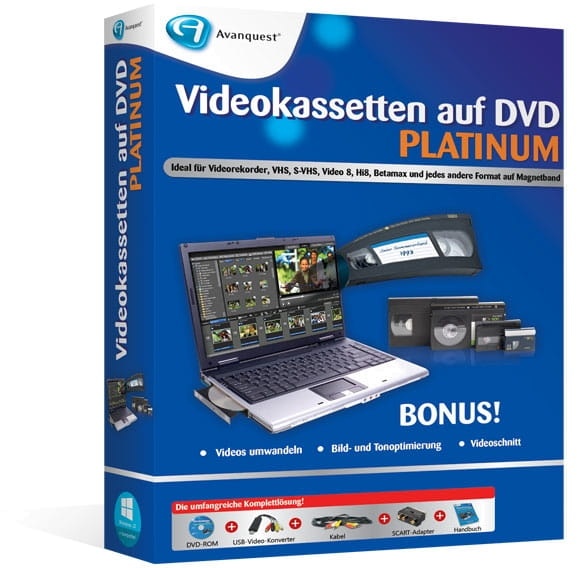 Videokassetten auf DVD Platinum