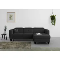 sit&more Ecksofa »Belluci L-Form« inklusive Federkern, wahlweise mit Bettfunktion und Bettkasten