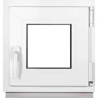 Framex Kellerfenster Weiß BxH 40x40cm (400x400mm) 2fach (32mm) Dreh Kipp DIN Rechts - Kunststofffenster Premium Fenster - Alle Größen - Weiß