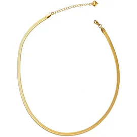 FIRETTI Collier Schlangenkette Gold 44,5cm Edelstahl