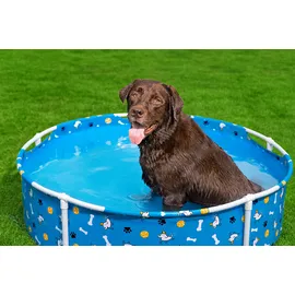 BESTWAY Frame Pool Pfote für Haustiere, Ø 122 x 30,5 cm,