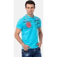 Cipo & Baxx Poloshirt, Gr. S, TURQUOISE, , 42946940-S