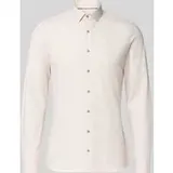 OLYMP No. Six Super Slim Fit Business-Hemd Modern Kent Uni Twill, Sand, 41