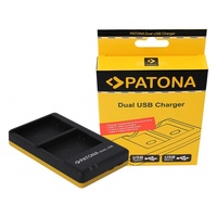 PATONA Dual Schnell-Ladegerät f. Nikon EN-EL14, ENEL14 USB-C Kabel