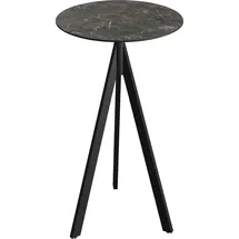 Essentials Infinity Klapptisch 70 x 110 x 70 cm Schwarz/Galaxy Marble