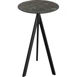 Essentials Infinity Klapptisch 70 x 110 x 70 cm Schwarz/Galaxy Marble