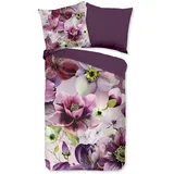 Muller Textil Chimai Blume Bordeaux 135 x 200 cm + 2 x 80 x 80 cm