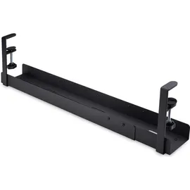 Startech StarTech.com Under Desk Cable Management Tray, Clamp-on Installation - Schwarz