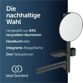 Ideal Standard Beauty Kosmetikspiegel-Set Bar M700 Schwarz Matt