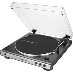 Audio-Technica AT-LP60X (Vollautomatisch), Plattenspieler, Grau, Silber