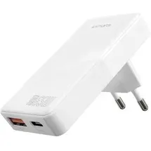 4smarts FlatPlug Duos, 65 W), USB Ladegerät, Weiss