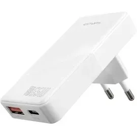 4smarts FlatPlug Duos, 65 W), USB Ladegerät, Weiss