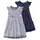 Kidsworld Jerseykleid, (Packung, 2 tlg.), mit Ringel und Sternen blau Mädchen Jerseykleid Gemusterte Kleider Mädchenkleidung