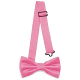 Ladeheid Kinderfliege Jungen Fliege - Vorgebunden Einstellbares Band Matte BKM (10cm x 5cm) rosa