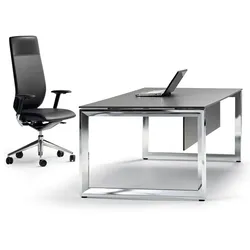 Schreibtisch hochwertig Kufen Ital Plus