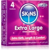 SKINS Condoms Skins Extra Large Kondome Vanilla 4 St.