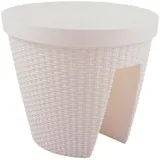 BURI Pflanzkübel Geländertopf Rattan-Optik Balkontopf Balkonkasten Hängetopf Blumentopf