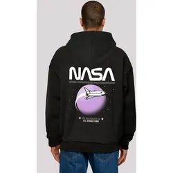 Kapuzenpullover F4NT4STIC "NASA Shuttle Orbit Space", Herren, Gr. XL, schwarz, Obermaterial: 100% Baumwolle, casual, oversize, Langarm, Pullover, Print