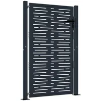 vidaXL Gartentor 105 x 130 cm Anthrazit/Stahl