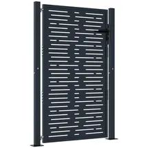 vidaXL Gartentor 105 x 130 cm Anthrazit/Stahl