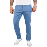 Rock Creek Chinohose Slim Fit Himmelblau W38/L30