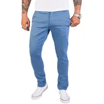 Rock Creek Chinohose Slim Fit Himmelblau W38/L30