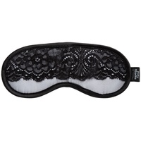 Augenmaske „Play Nice Satin Blindfold“ mit elastischem Komfort-Kopfband, silber