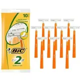 BIC Nassrasierer 2 Sensitive, Einwegrasierer, für Herren, 2-fach Klinge, 10 Stk
