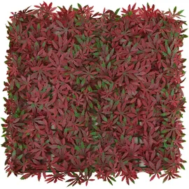 Mendler Wandfliese Sichtschutz Windschutz Verkleidung 50 x 50 cm rot 4 St.