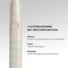 AILORIA SHINE BRIGHT Set Coconut + Aufsteckbürsten Charcoal 6 St.