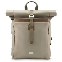 HAMA Laptop-Rucksack"Silvan", Rolltop, nachhaltig, bis 41 cm (16.2"), Beige