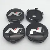 WxsTZL Radnabenkappen Felgendeckel Nabenkappen 60mm 4 StüCk Kompatibel mit für Hyundai N LINE Nline Tucson I10 I20 I30 Elantra Sonata Nabendeckel ABS Wheel Caps Mittelkappen,B