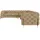 s-style möbel S-STYLE Chesterfield Ecksofa Beige Samt, langer Schenkel rechts