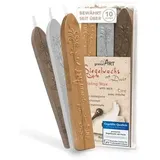 gravurART Siegellack 1241, gold, silber, bronze, mit Docht, 40g, flexibel, 3 Stangen