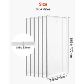 Vevor Stanzplatten 6er-Pack 170x80x2,5 mm