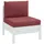 vidaXL Palettenkissen 2-tlg. 120 x 80 x 10 cm melange rot