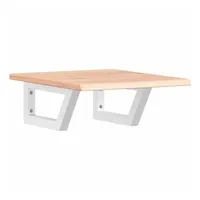 VidaXL Waschtischplatte mit Halterung Stahl und Massivholz Eiche
