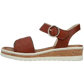 Rieker Keilsandalette Damen Cognac 43