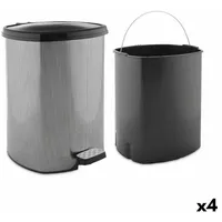 Berilo Papierkorb mit Pedal Berilo D002-2 Dunkelgrau Kunststoff 20